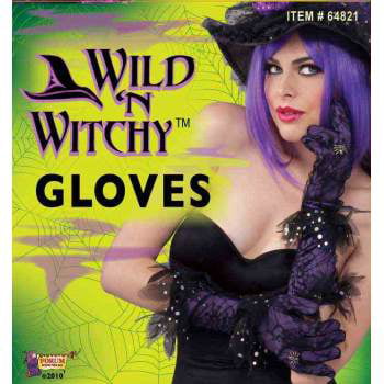 Wild 'N Witchy Witch Gothic Spider Halloween Costume Glovelets